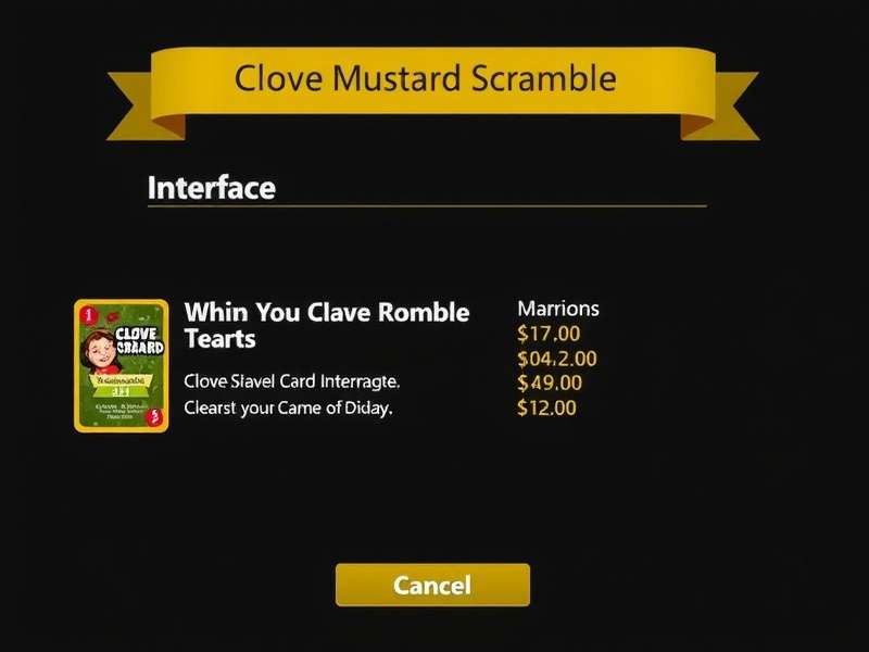 Clove Mustard Scramble Card Strategies